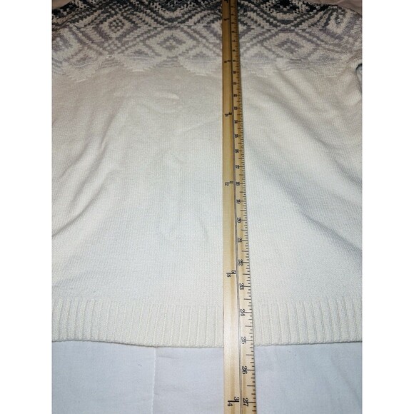 J. Jill Ombre Fair Isle Mock Neck Cotton Blend Sweater Size MEDIUM‎ PETITE - Picture 8 of 9